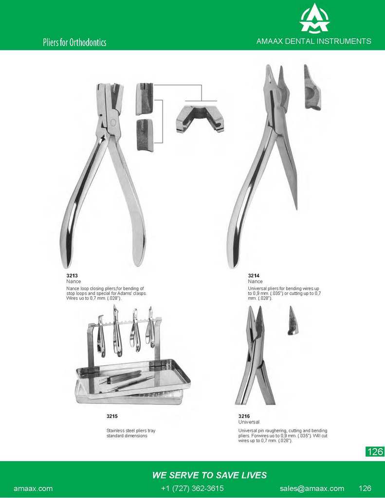 D126 Orthodontics pliers Nance loop closing pliers universal cutting pliers