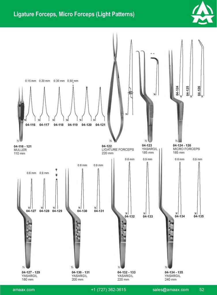 G052 Ligature Forceps Micro Forceps Muller Ligature Yasargil Micro