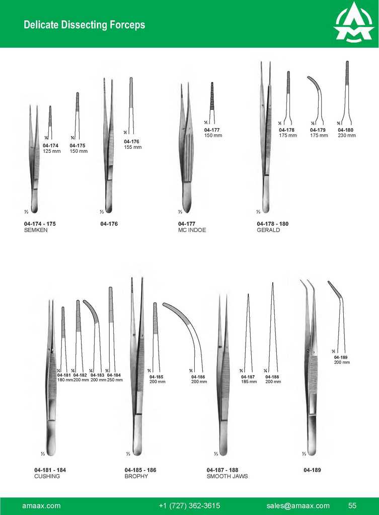G055 Delicate Dissecting Forceps Semken Mc Indoe Gerald Cushing Brophy Smoth Jaws