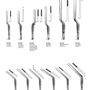 G060 Forceps Bayonet Shaped Lucae Cottle Jansen Gruenwald Troeltsch Wilde
