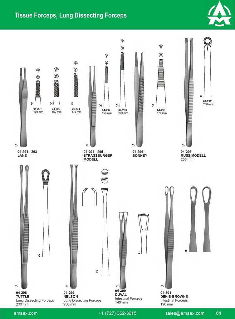 G064 Tissue Forceps Lung Dissecting Forceps Lane Strassburger Bonney Russ Odell Tuttle Nelson Duval Denis Browne