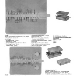 G110 Clip Applying Forceps Suture Set Mayo Heger Crile