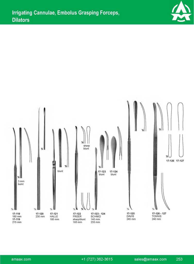 G253 Irrigating Cannulae Embolus Grasping Forceps Blunt Davis Tonnis Schmi Freer Halle