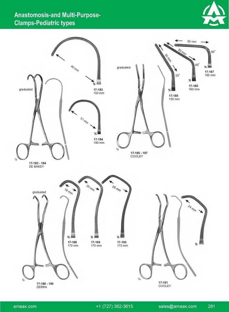 G261 Anastomosis Multi Purpose De Bakey Cooley Derra Cooley