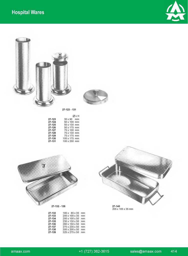 G414 hospital Wares Jar Tray Box