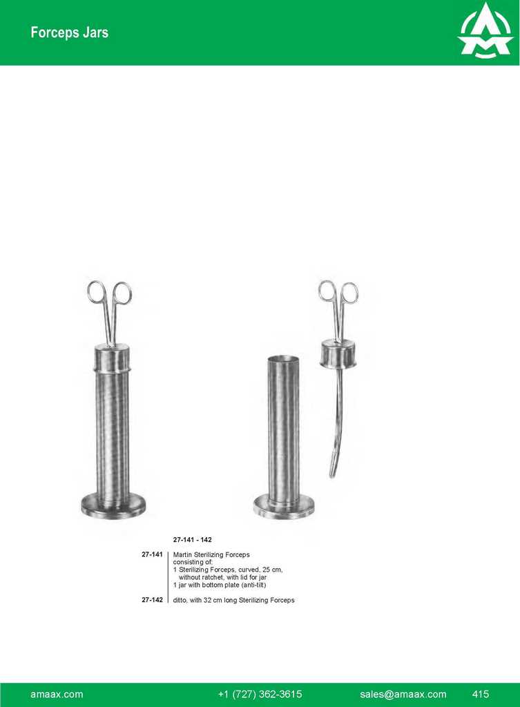 G415 forceps Jars Sterilizing Forceps