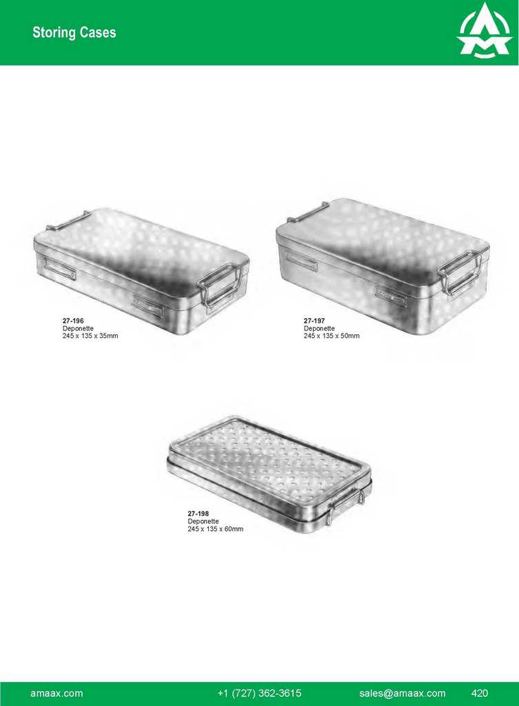 G420 storing Cases Deponette